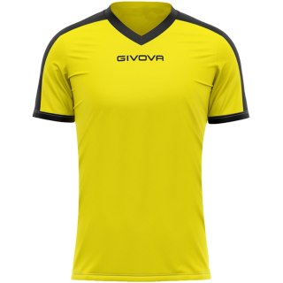 Koszulka Givova Revolution Interlock żółto-czarna MAC04 0710