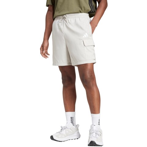 Spodenki męskie adidas Essentials Small Logo Cargo Chelsea białe JD1828