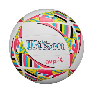 Piłka siatkowa Wilson Avp Movement VB New biało-różowo-żółta WV4008001XBOF