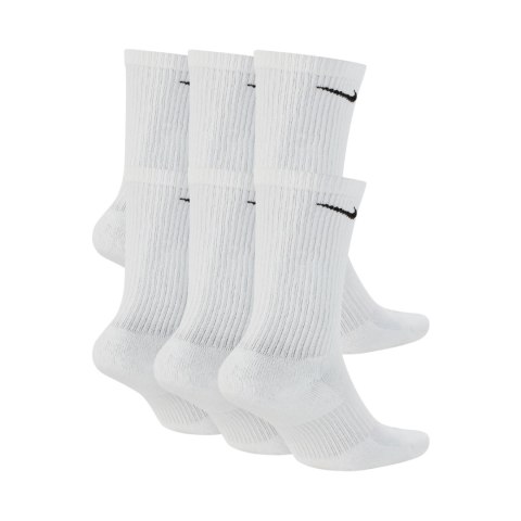 Skarpety Nike Everyday Plus Cush 6 par białe SX6897 100