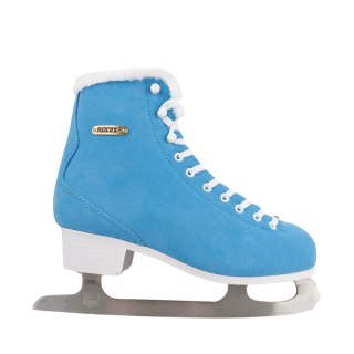 Łyżwy figurowe Roces Suede Eco-Fur niebiesko-białe 450702 004