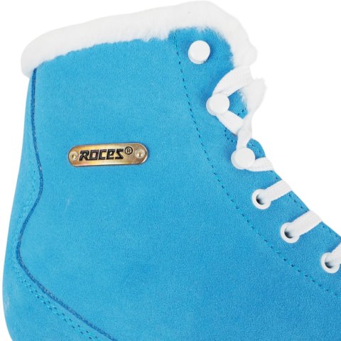Łyżwy figurowe Roces Suede Eco-Fur niebiesko-białe 450702 004
