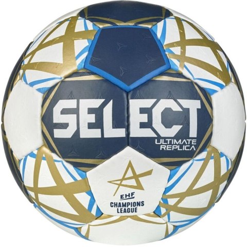 Piłka Select Replica EHF Champions League niebiesko-biała