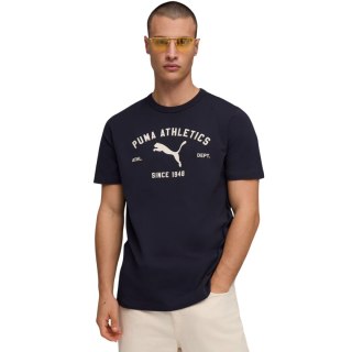 Koszulka męska Puma Class Graphic Tee granatowa 692226 16