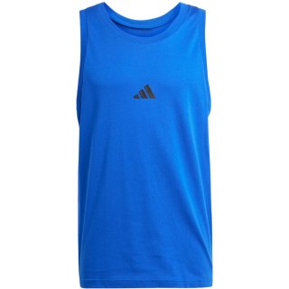 Koszulka męska adidas Essentials Small Logo Tank niebieska JE8978